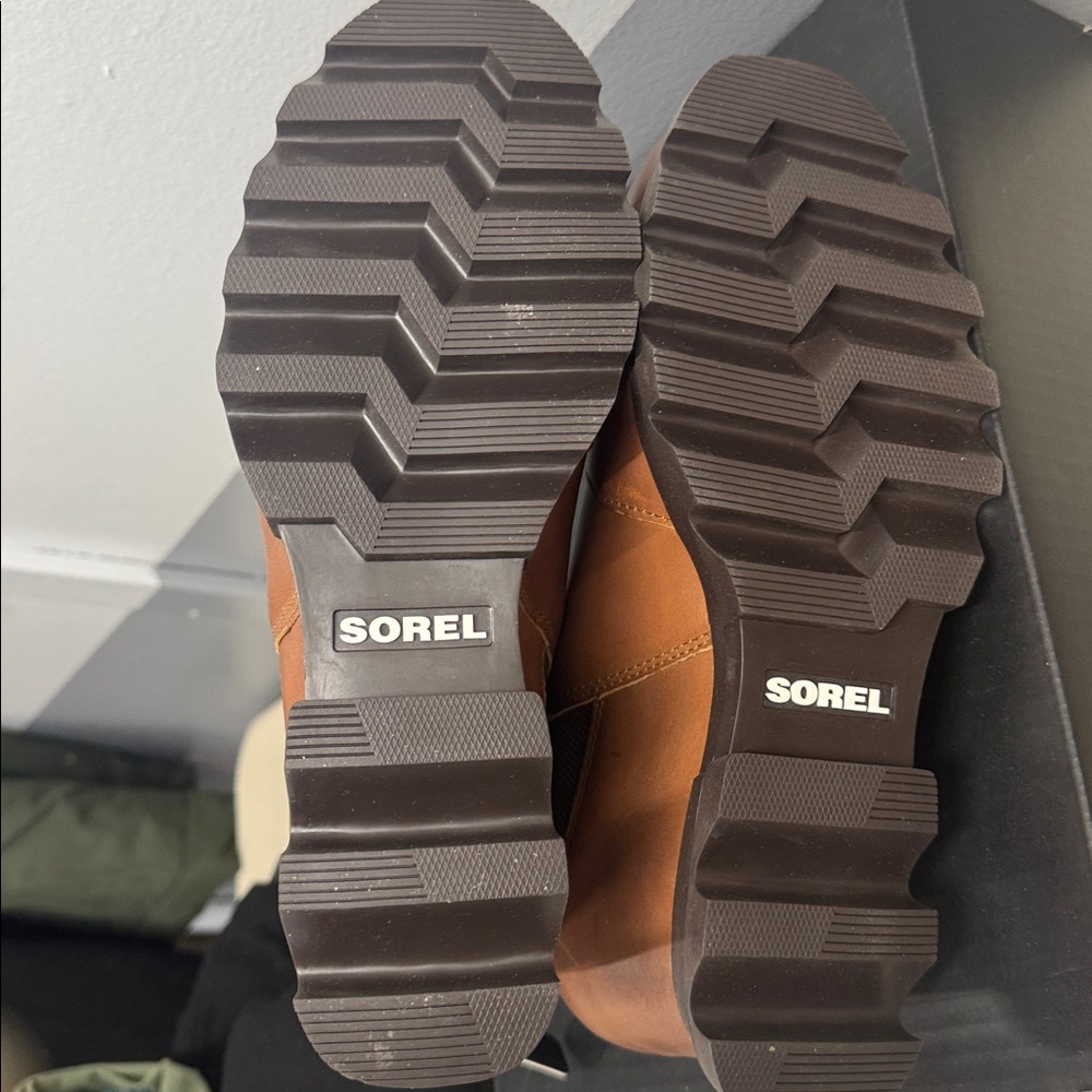 Sorel Women’s Brown Joan of Arctic Wedge III Chelsea Boots - Picture 4 of 5